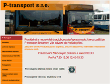 Tablet Screenshot of p-transport.cz